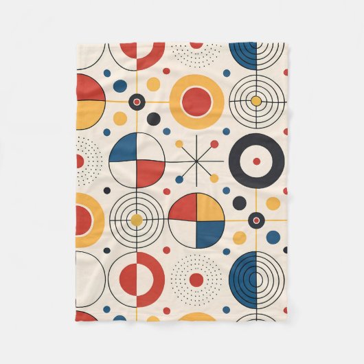 Manta polar diseño geométrico fleece deken (Voorkant)