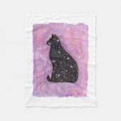 Manta Polar Gato de Estrellas Fleece Deken (Voorkant)