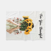 Manta polar Girasoles Fleece Deken (Voorkant (Horizontaal))