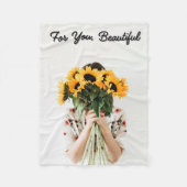 Manta polar Girasoles Fleece Deken (Voorkant)