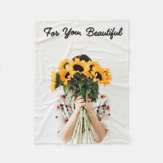 Manta polar Girasoles Fleece Deken (Voorkant)