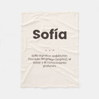Manta polar personalizada: nombre y su significado fleece deken