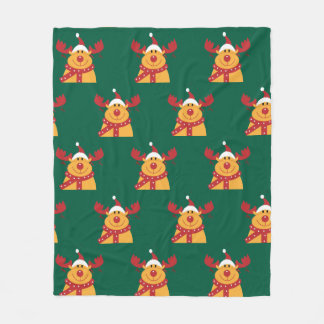 Manta Polar "Reno Nariz Roja" Fleece Deken