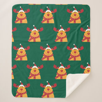 Manta Polar "Reno Nariz Roja" Sherpa Deken