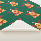 Manta Polar "Reno Nariz Roja" Sherpa Deken (3/4)