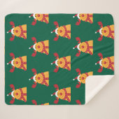 Manta Polar "Reno Nariz Roja" Sherpa Deken (Voorkant (horizontaal))