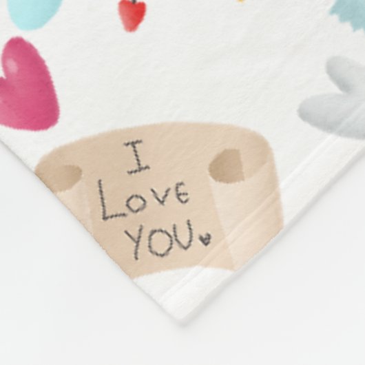 Manta polar San Valentín grande Fleece Deken (Hoek)