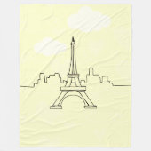 Manta Polar Torre Eiffel Fleece Deken (Voorkant)