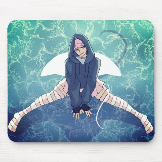Manta Ray Anime karakter Mousepad Muismat (Voorkant)