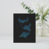 Manta Ray-Briefkaart Briefkaart (Staand voorkant)