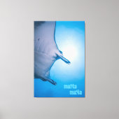 Manta ray canvas afdruk (Voorkant)