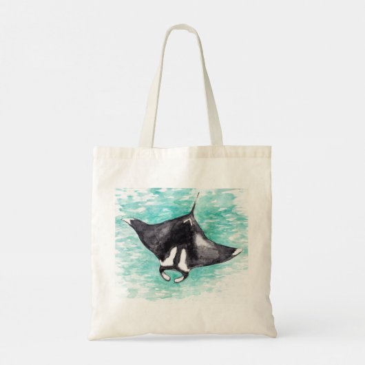 Manta Ray Canvas tas (Achterkant)
