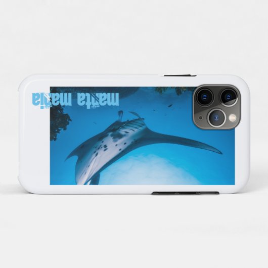 Manta ray Case-Mate iPhone case (Achterkant (horizontaal))