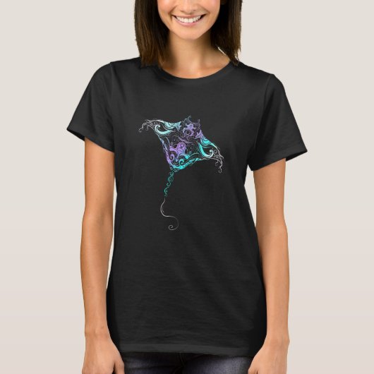 Manta Ray duiken duiker T-shirt (Voorkant)