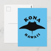 Manta Ray duiken in Kona, Hawaï Briefkaart (Voorkant / Achterkant)