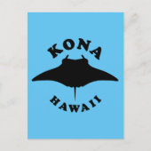 Manta Ray duiken in Kona, Hawaï Briefkaart (Voorkant)