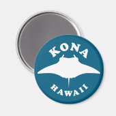 Manta Ray duiken in Kona, Hawaï Magneet (Voorkant / Achterkant)