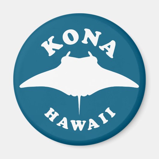 Manta Ray duiken in Kona, Hawaï Magneet (Voorkant)