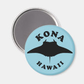 Manta Ray duiken in Kona, Hawaï Magneet (Voorkant / Achterkant)