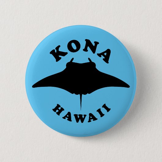 Manta Ray duiken in Kona, Hawaï Ronde Button 5,7 Cm (Voorkant)