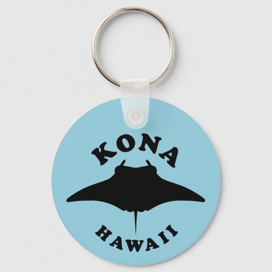 Manta Ray duiken in Kona, Hawaï Sleutelhanger (Voorkant)