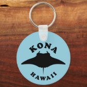 Manta Ray duiken in Kona, Hawaï Sleutelhanger (Voorkant)