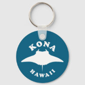 Manta Ray duiken in Kona, Hawaï Sleutelhanger (Voorkant)