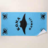 Manta Ray duiken in Kona, Hawaï Strandlaken (Voorkant)