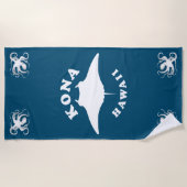 Manta Ray duiken in Kona, Hawaï Strandlaken (Voorkant)