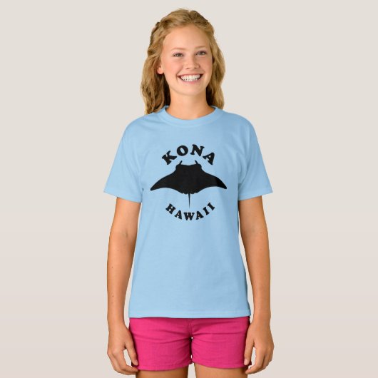 Manta Ray duiken in Kona, Hawaï T-shirt (Voorkant volledig)