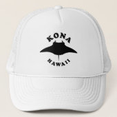 Manta Ray duiken in Kona, Hawaï Trucker Pet (Voorkant)