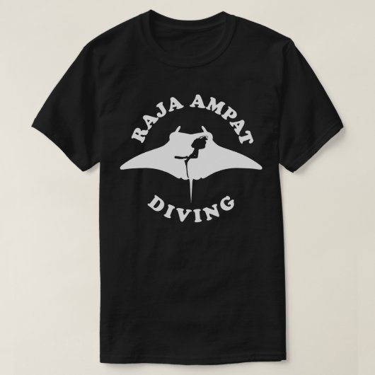 Manta Ray Duiken Raja Ampat T-shirt (Design voorkant)