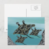 Manta Ray Family Briefkaart (Voorkant / Achterkant)