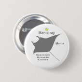 Manta ray g5 ronde button 5,7 cm (Voorkant /achterkant)