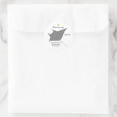 Manta ray g5 ronde sticker (Tas)