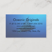 Manta Ray in het Visitekaartje van het Koraal Zee (Achterkant)