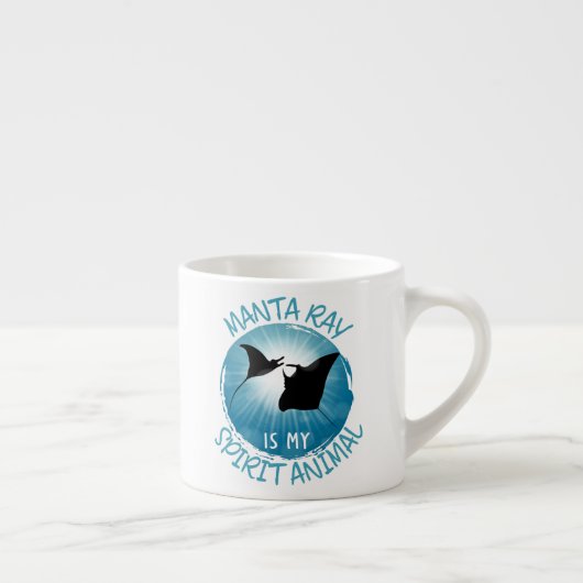 Manta Ray is mijn dierlijk Espresso Kop (Rechts)