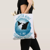 Manta Ray is mijn dierlijk Tote Bag (Dichtbij)