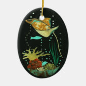 Manta Ray Keramisch Ornament (Voorkant)