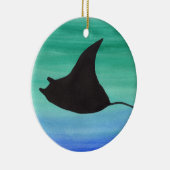 Manta Ray Keramisch Ornament (Rechts)