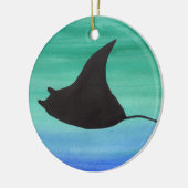Manta Ray Keramisch Ornament (Links)