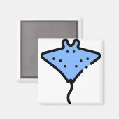 Manta ray magneet (Voorkant / Achterkant)