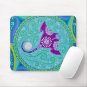 Manta Ray Mandala mousepad van Soozie Wray Muismat (Met muis)