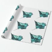 Manta Ray (Manta birostris) Cadeaupapier (Uitgerold)