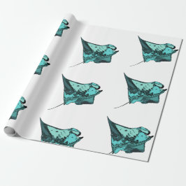 Manta Ray (Manta birostris) Cadeaupapier