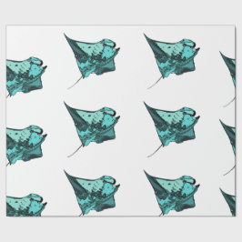 Manta Ray (Manta birostris) Cadeaupapier