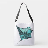 Manta Ray (Manta birostris) Crossbody Tas (Achterkant)