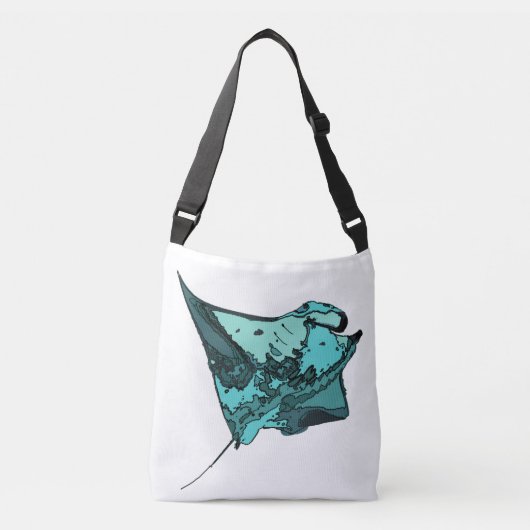 Manta Ray (Manta birostris) Crossbody Tas (Voorkant)