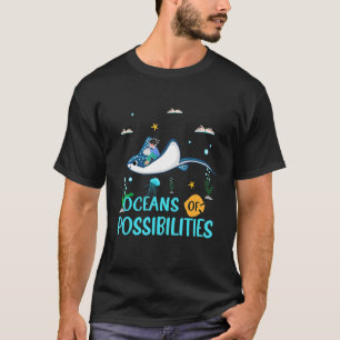 Manta Ray Oceans Of Possibilities Summer Reading B T-shirt