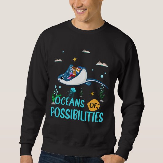 Manta Ray Oceans Of Possibilities Summer Reading B Trui (Voorkant)